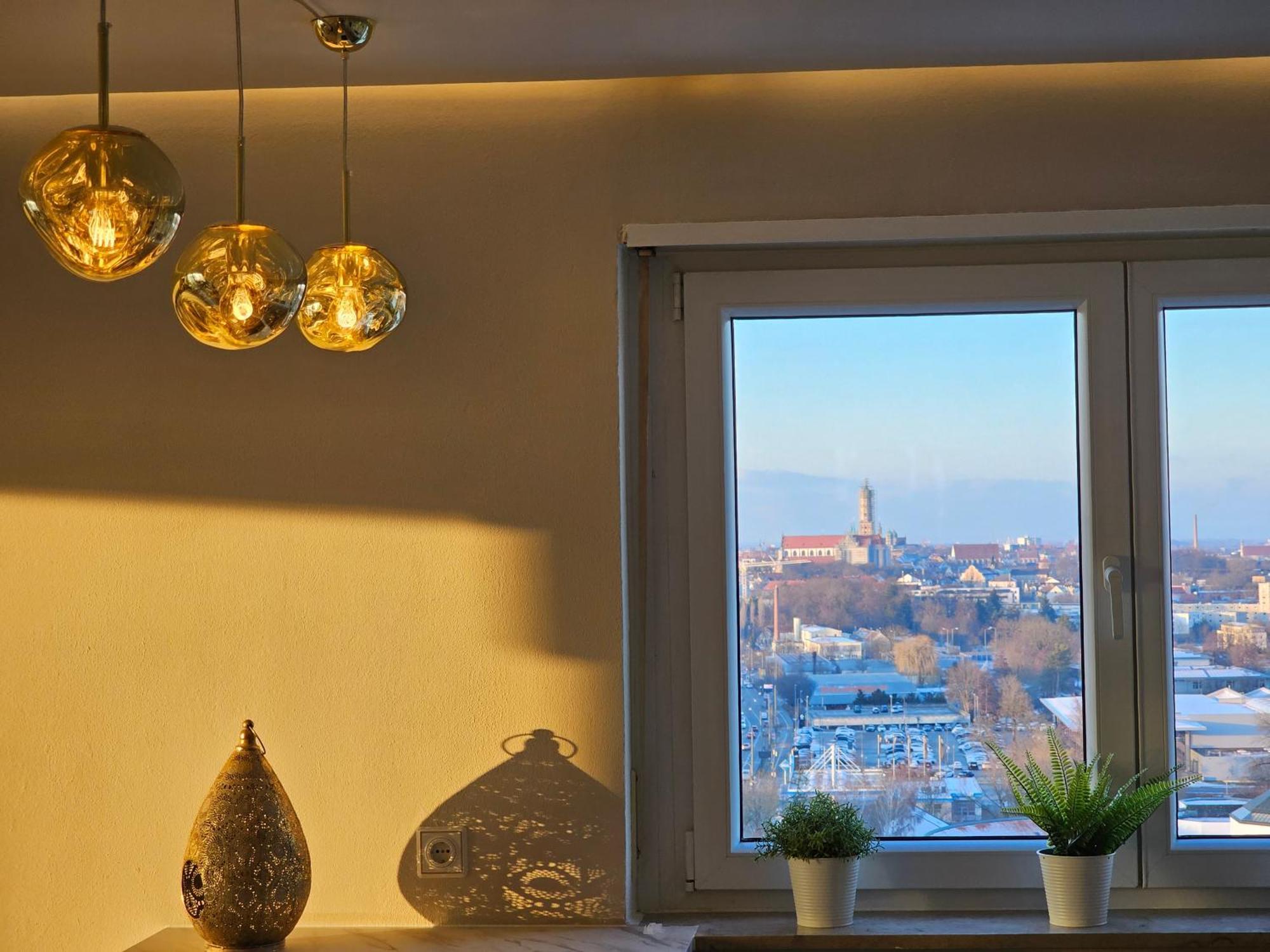 Stylische Sunset-Wohnung Augsburg Buitenkant foto